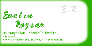 evelin mozsar business card